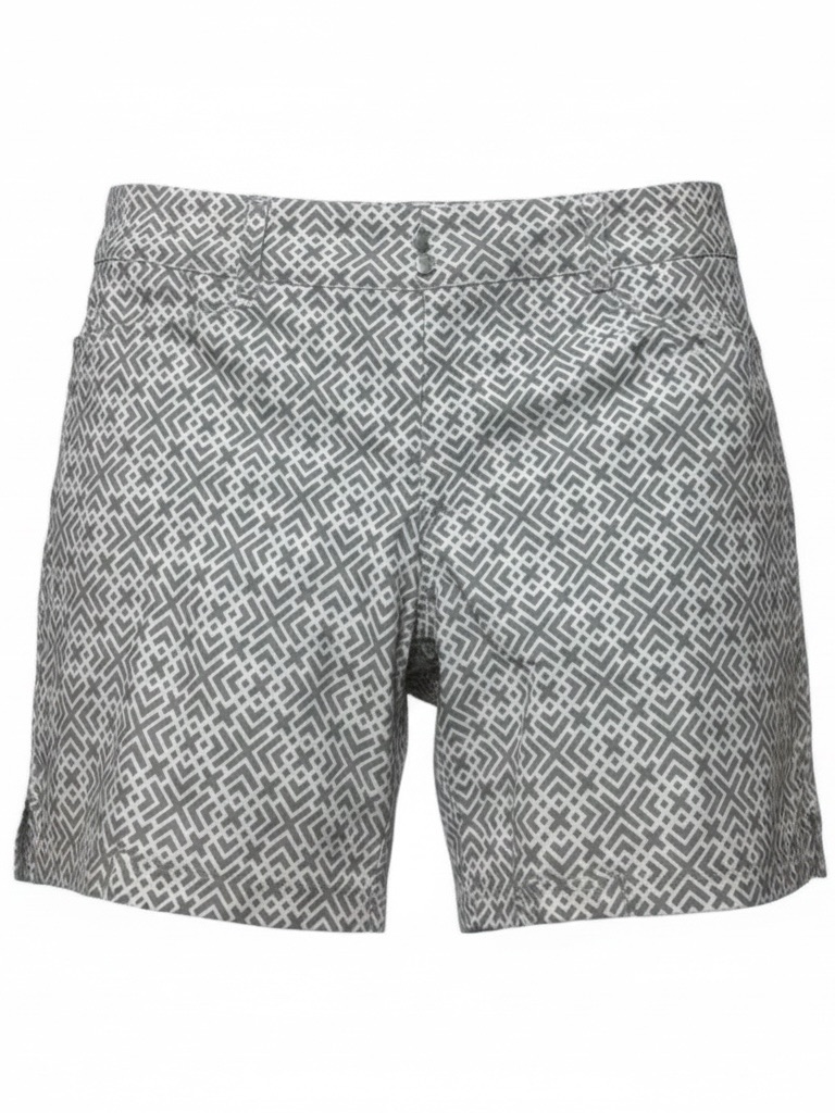 Hp Adidas Shorts Gray & White Geometric Design Size 8 Euc
